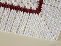 Tapete retangular com flor cravo (137)