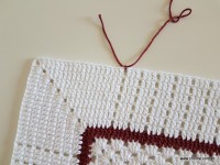 Tapete retangular com flor cravo (138)