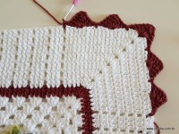 Tapete retangular com flor cravo (159)