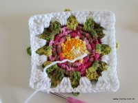 Tapete retangular com flor cravo (16)