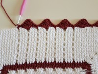 Tapete retangular com flor cravo (164)