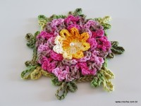 Tapete retangular com flor cravo (2)