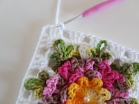 Tapete retangular com flor cravo (25)