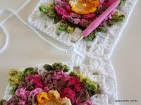 Tapete retangular com flor cravo (51)