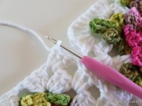 Tapete retangular com flor cravo (55)