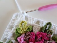 Tapete retangular com flor cravo (59)