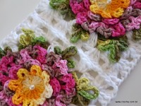 Tapete retangular com flor cravo (61)