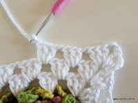 Tapete retangular com flor cravo (66)