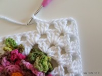 Tapete retangular com flor cravo (67)