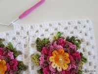 Tapete retangular com flor cravo (76)