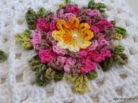Tapete retangular com flor cravo (78)