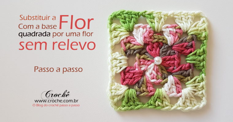 flor com base quadrada sem relevo