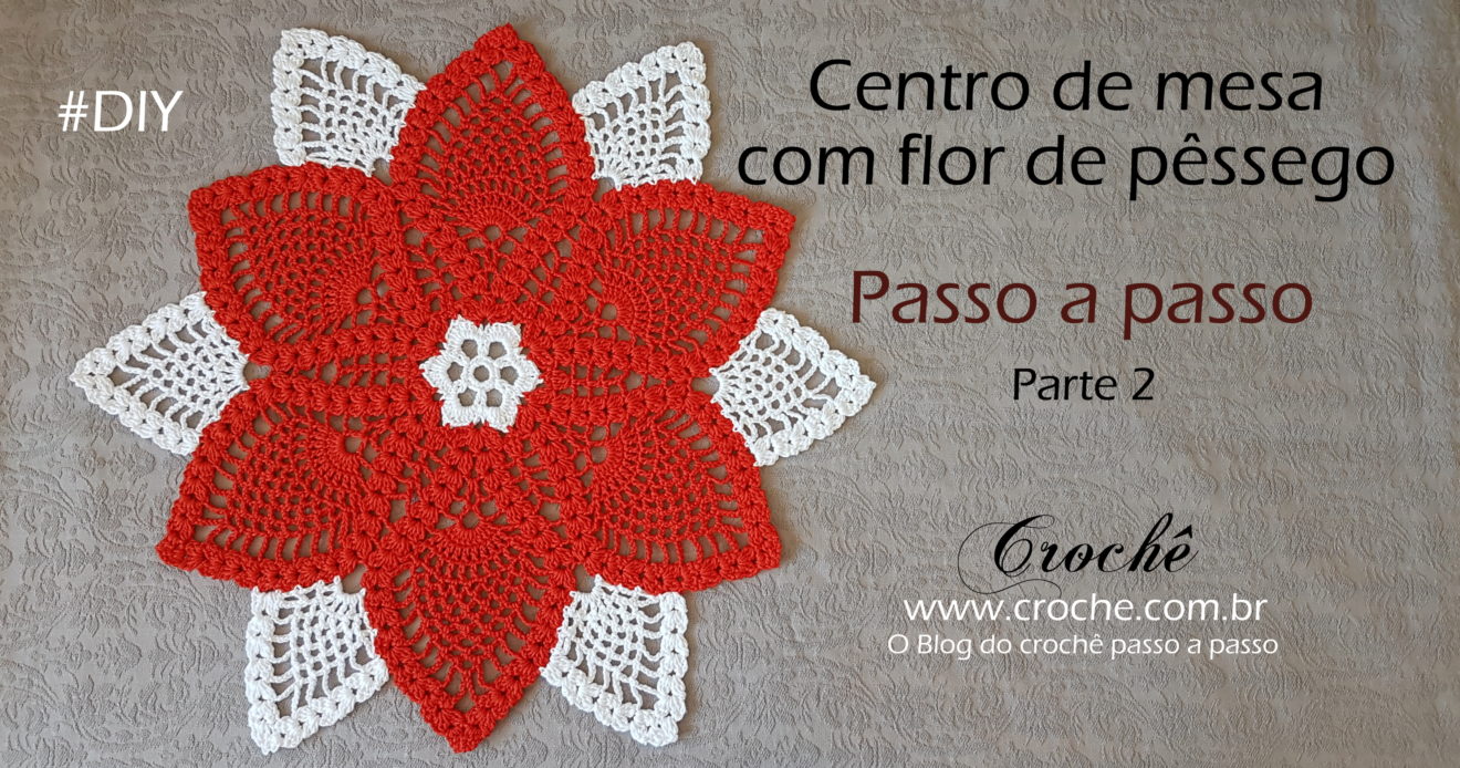 Centro de mesa com flor de pêssego