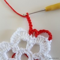 Centro de mesa com flor de pêsego (10)