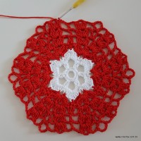 Centro de mesa com flor de pêsego (101)