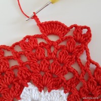 Centro de mesa com flor de pêsego (107)