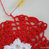 Centro de mesa com flor de pêsego (109)