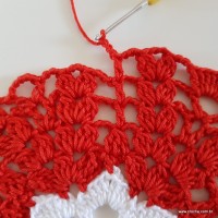 Centro de mesa com flor de pêsego (110)