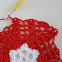 Centro de mesa com flor de pêsego (111)