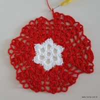 Centro de mesa com flor de pêsego (113)