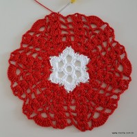 Centro de mesa com flor de pêsego (114)