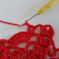 Centro de mesa com flor de pêsego (118)