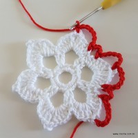 Centro de mesa com flor de pêsego (12)