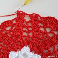 Centro de mesa com flor de pêsego (121)