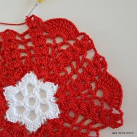 Centro de mesa com flor de pêsego (124)