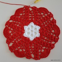 Centro de mesa com flor de pêsego (126)