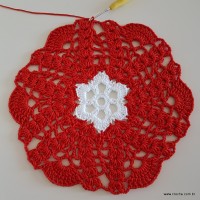 Centro de mesa com flor de pêsego (127)