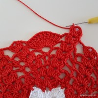 Centro de mesa com flor de pêsego (130)