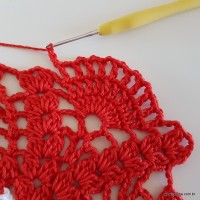 Centro de mesa com flor de pêsego (133)