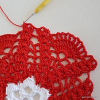 Centro de mesa com flor de pêsego (136)