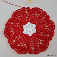 Centro de mesa com flor de pêsego (137)