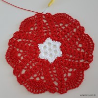 Centro de mesa com flor de pêsego (138)