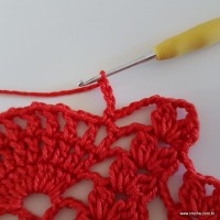 Centro de mesa com flor de pêsego (144)