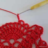 Centro de mesa com flor de pêsego (145)