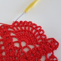 Centro de mesa com flor de pêsego (147)