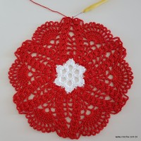 Centro de mesa com flor de pêsego (154)