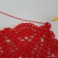 Centro de mesa com flor de pêsego (155)