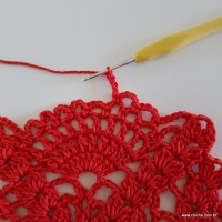 Centro de mesa com flor de pêsego (159)