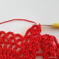 Centro de mesa com flor de pêsego (162)