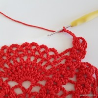 Centro de mesa com flor de pêsego (166)