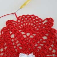 Centro de mesa com flor de pêsego (168)