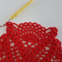 Centro de mesa com flor de pêsego (170)