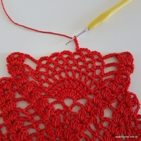 Centro de mesa com flor de pêsego (176)