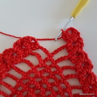 Centro de mesa com flor de pêsego (181)