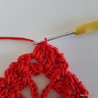 Centro de mesa com flor de pêsego (185)