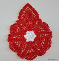 Centro de mesa com flor de pêsego (190)